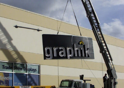 Graphik Building Sign Installation