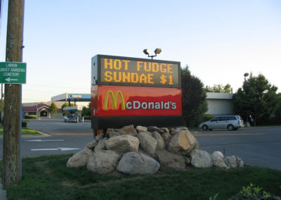 McDonalds | LED Message Center | Graphik Display & Sign