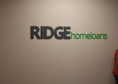 Architectural Sign | Ridge Home Loans | Graphik Display & Sign