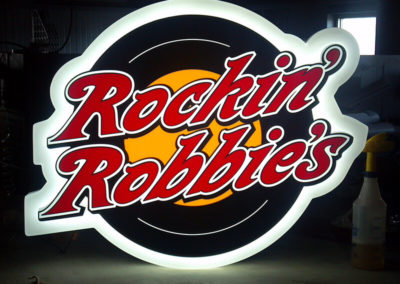 Rockin Robbies - Channel Letter Sign | Graphik Display & Sign