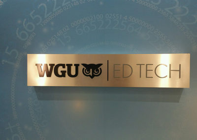 Architectural Sign | Western Governor's University | Graphik Display & Sign