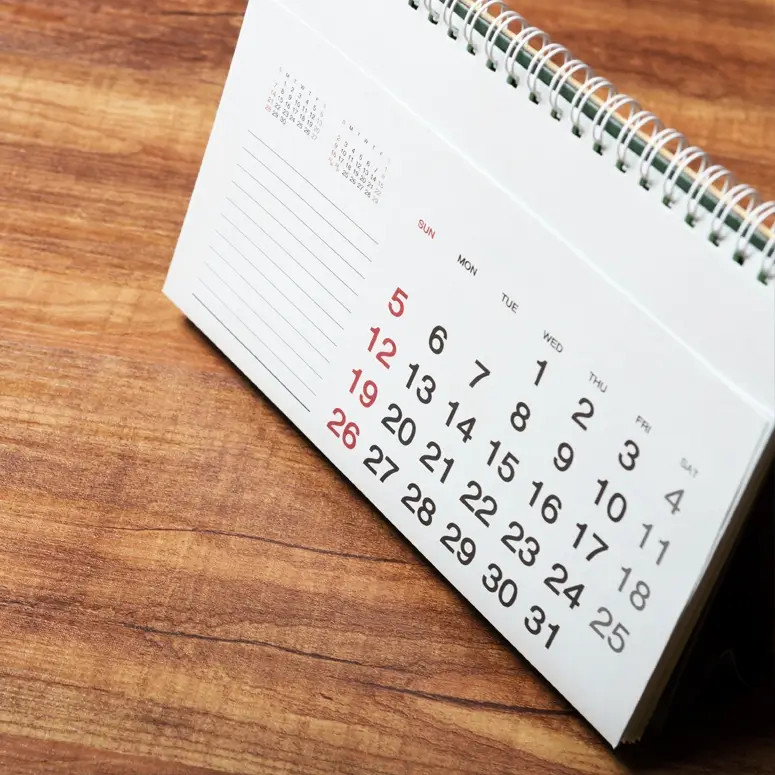Calendar Printing - Desktop Calendar